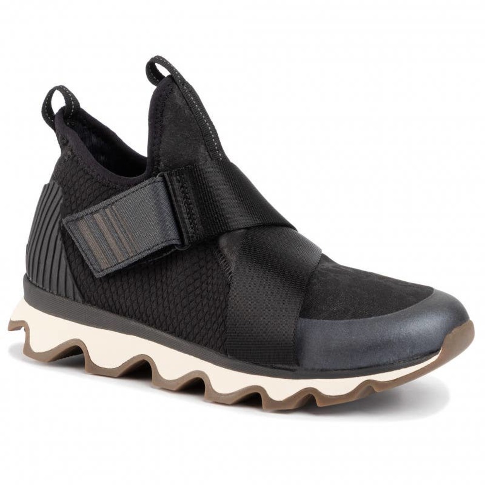 SOREL Kinetic Sneak Slip On Sneakers Shoes Strap Black NL3374